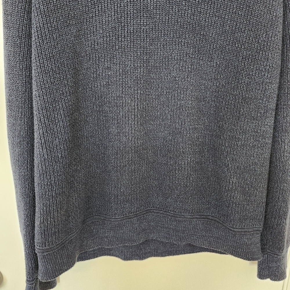 GAP Navy Blue Shawl Collar Sweater Mens Large - Picture 5 of 10